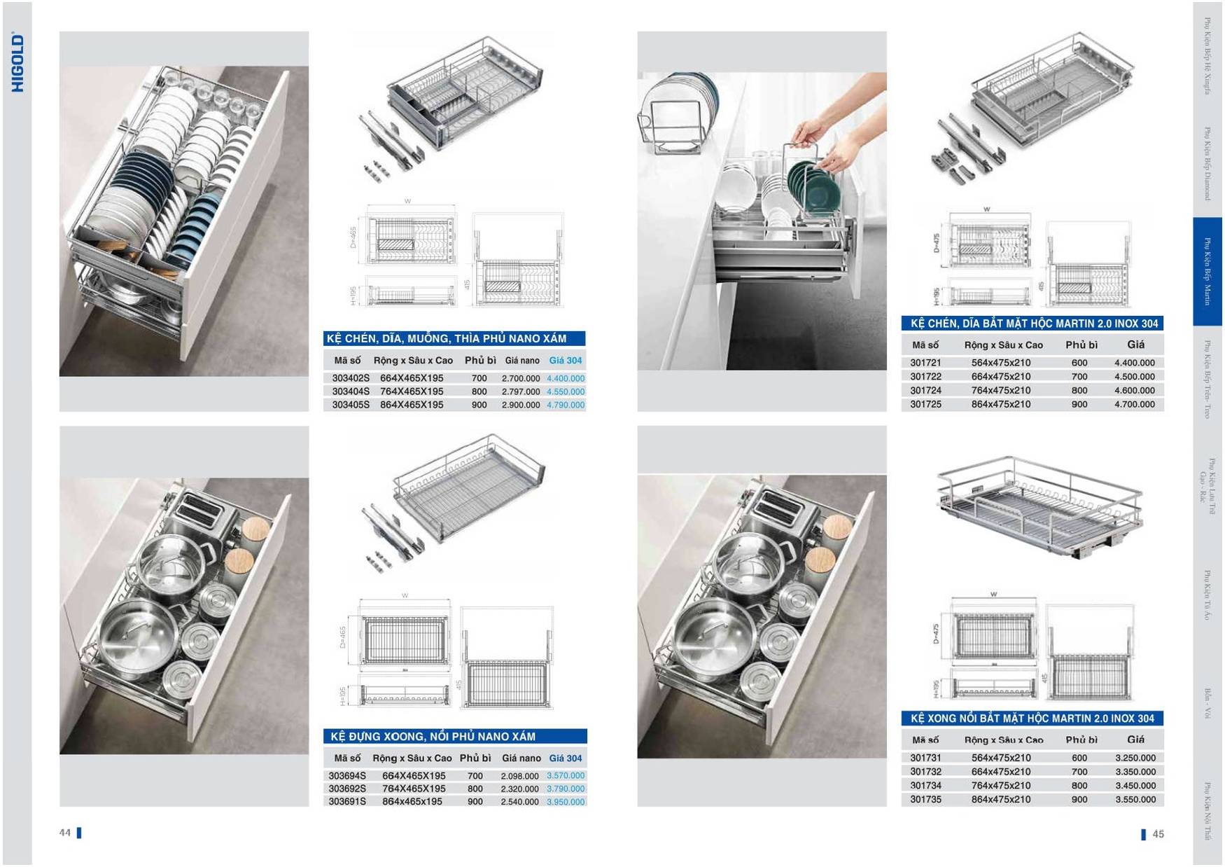 Catalogue và Bảng giá Phụ kiện bếp HIGOLD T6 2024 /Page 22